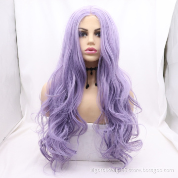 Wholesale high quality long deep wave curl cheap heat resistant synthetic wig small lace front